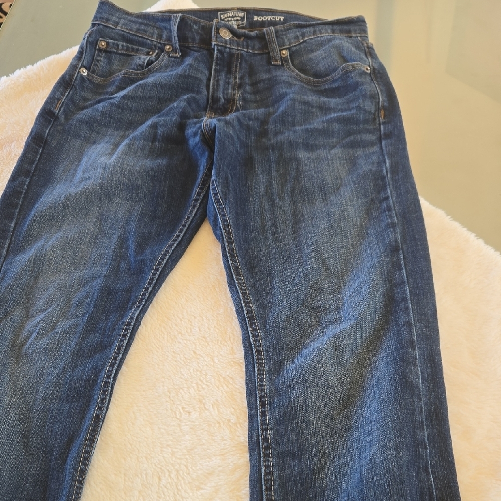 Levi's Blue Bootcut Jeans for Men - Picture 12 of 14